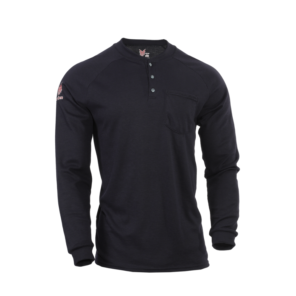 National Safety Apparel DRIFIRE Helix FR Long Sleeve Henley from GME Supply